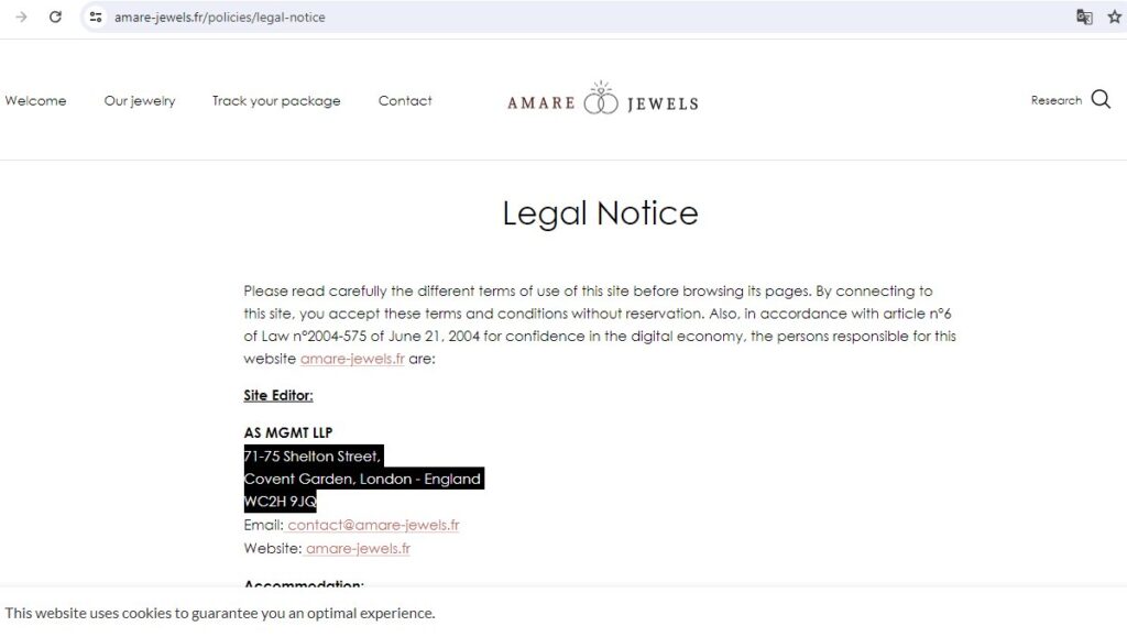 Amare-Jewels complaints. Amare-Jewels review. Amare-Jewels - contact details.