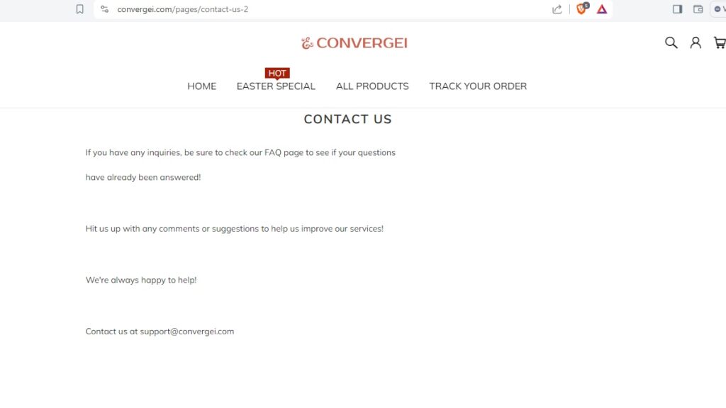 Convergei complaints. Convergei review. Convergei - contact details.
