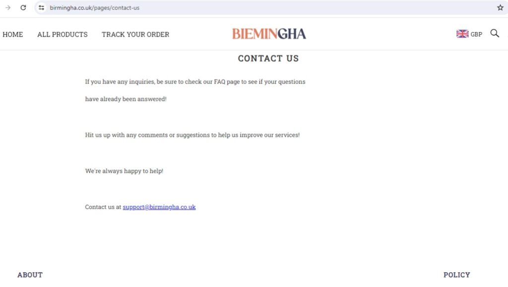 Birmingha complaints. Birmingha review. Birmingha - contact details.