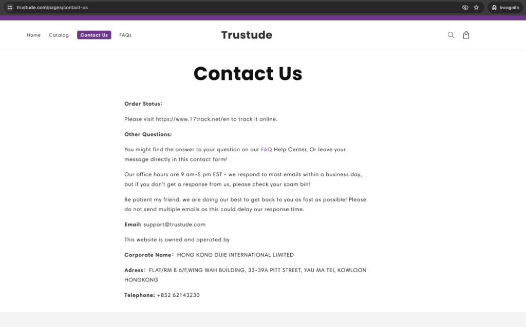 Trustude complaints. Trustude review. Trustude - contact details.