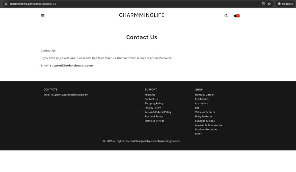 Charmminglife complaints. Charmminglife review. Charmminglife - contact details.