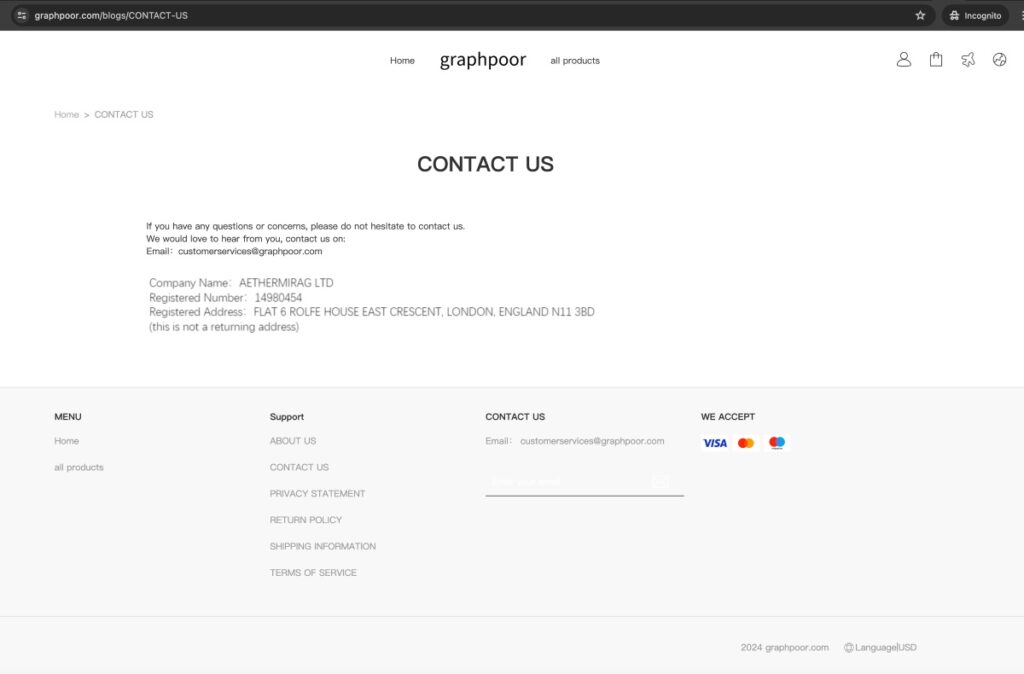Graphpoor complaints. Graphpoor review. Graphpoor - contact details.