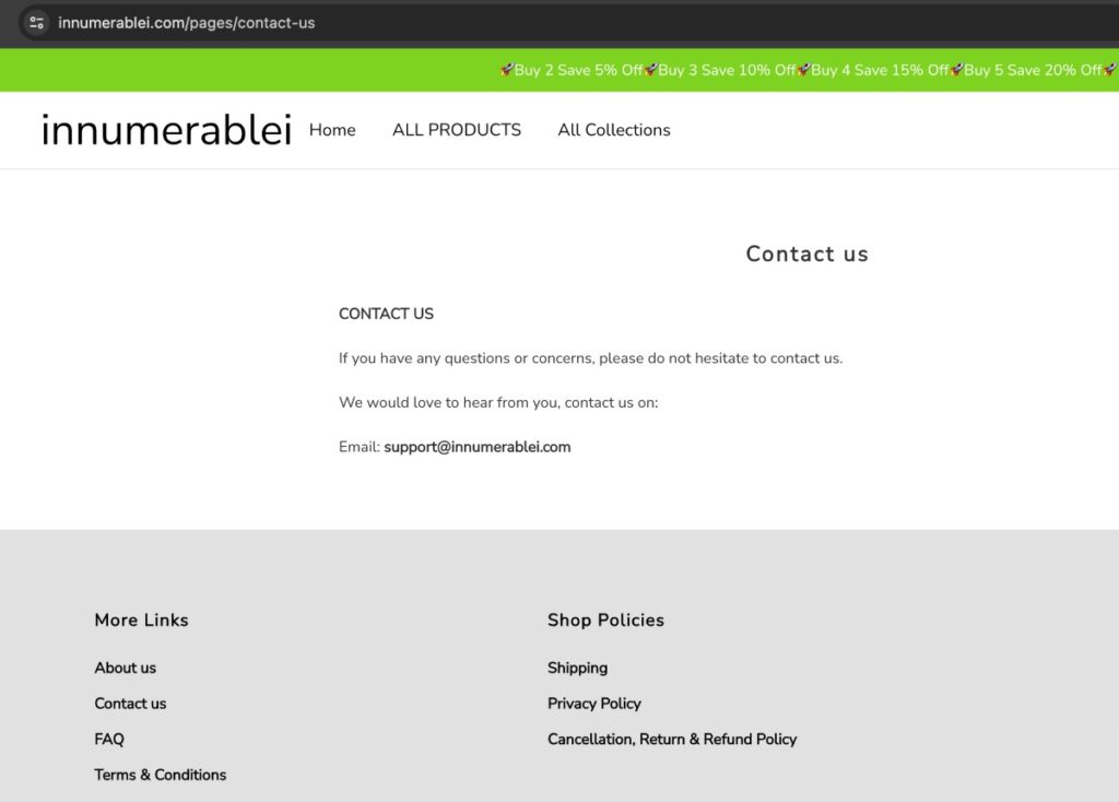 Innumerablei complaints. Innumerablei review. Innumerablei - contact details.