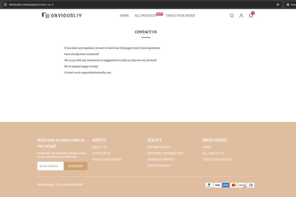 Obviousliy complaints. Obviousliy review. Divisionl - contact details.
