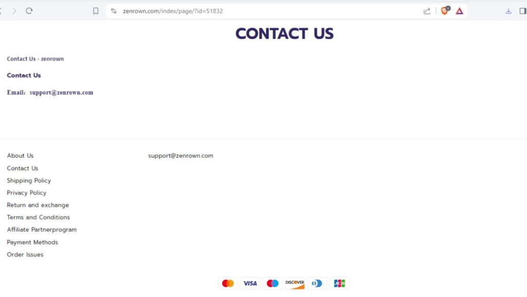 Zenrown complaints. Zenrown review. Zenrown - contact details.