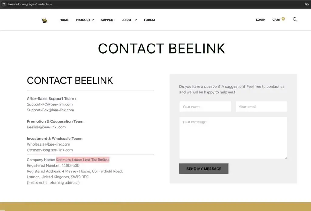 Bee-Link complaints. Bee-Link review. Bee-Link - parent company details.