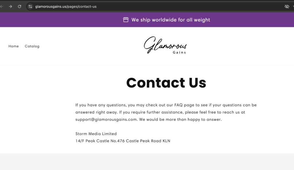 Glamorousgains complaints. Glamorousgains review. Glamorousgains - parent company details.