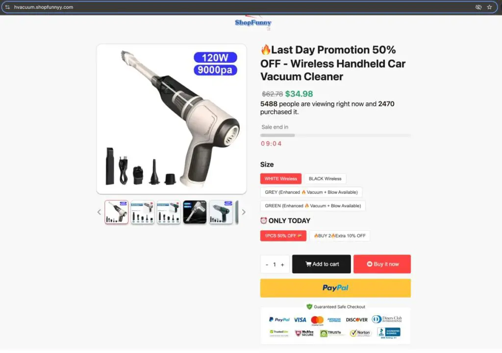 This Hvacuum.Shopfunnyy Review reveals Hvacuum.Shopfunnyy Is Fraudulent Or Trustworthy Site.