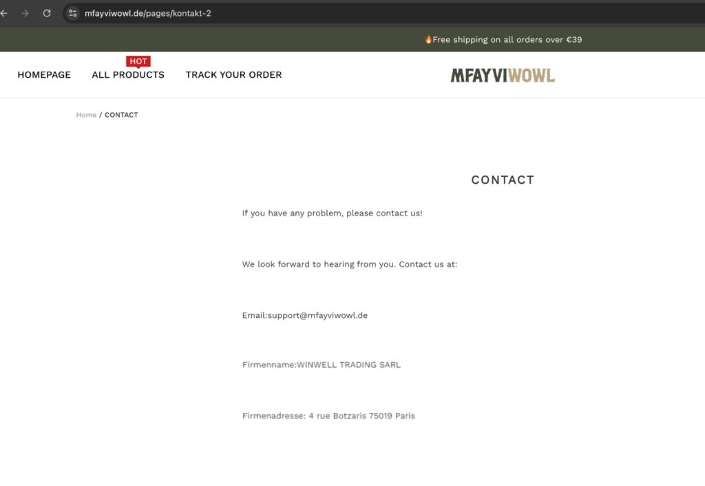 Mfayviwowl complaints. Mfayviwowl review. Mfayviwowl - parent company details.