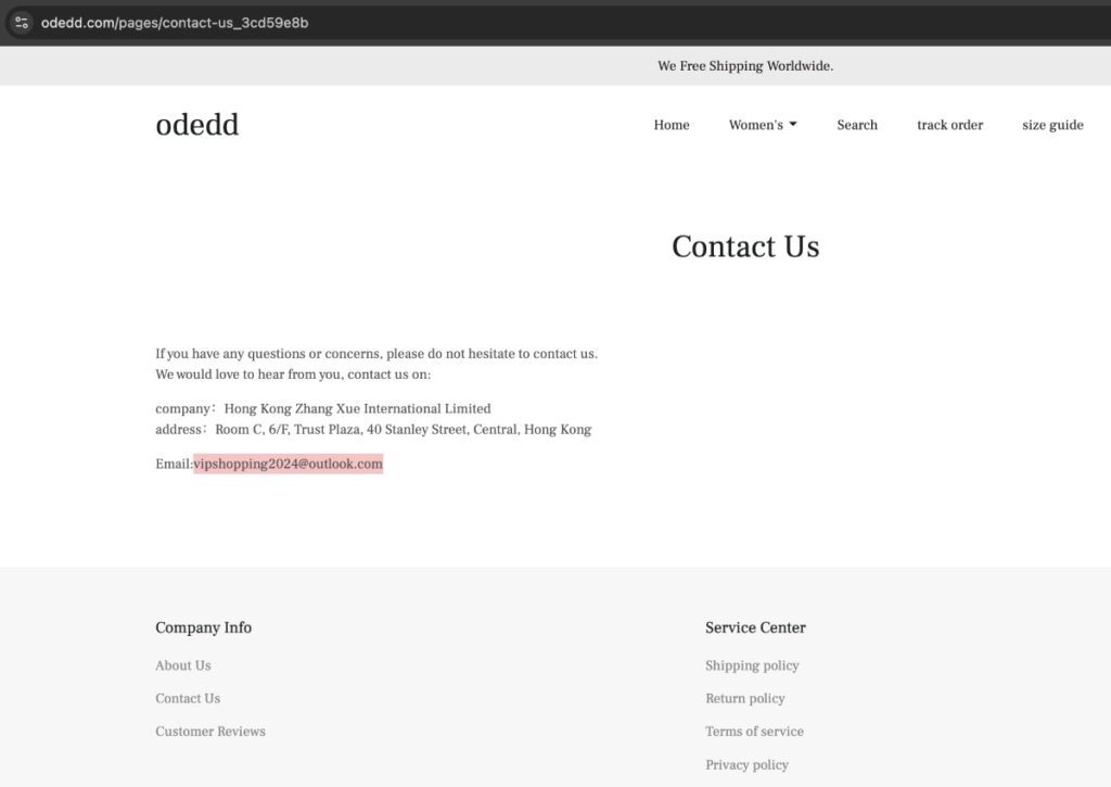 Odedd complaints. Odedd review. Odedd - contact details.