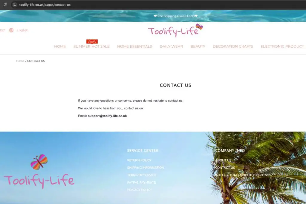 Toolify-Life complaints. Toolify-Life review. Toolify-Life - contact details.