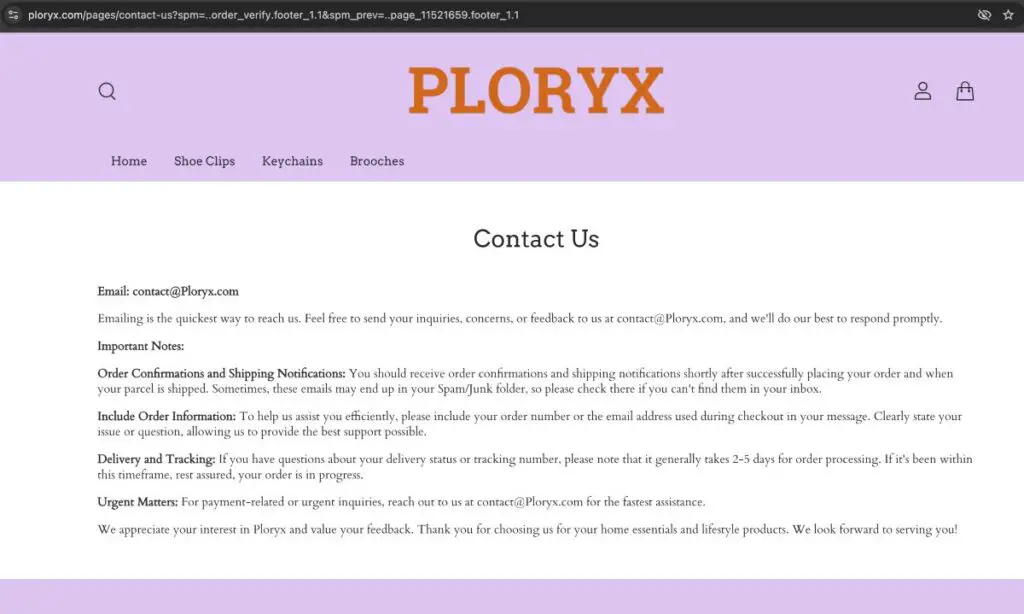 Ploryx complaints. Ploryx review. Ploryx - contact details.